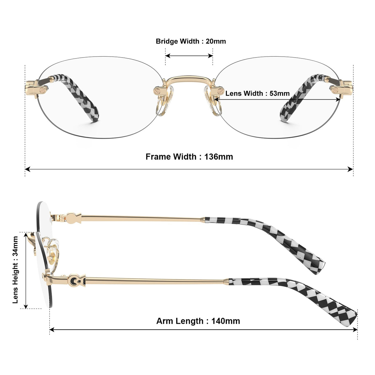 Multicolor Bonterey-FC01 Eyeglasses