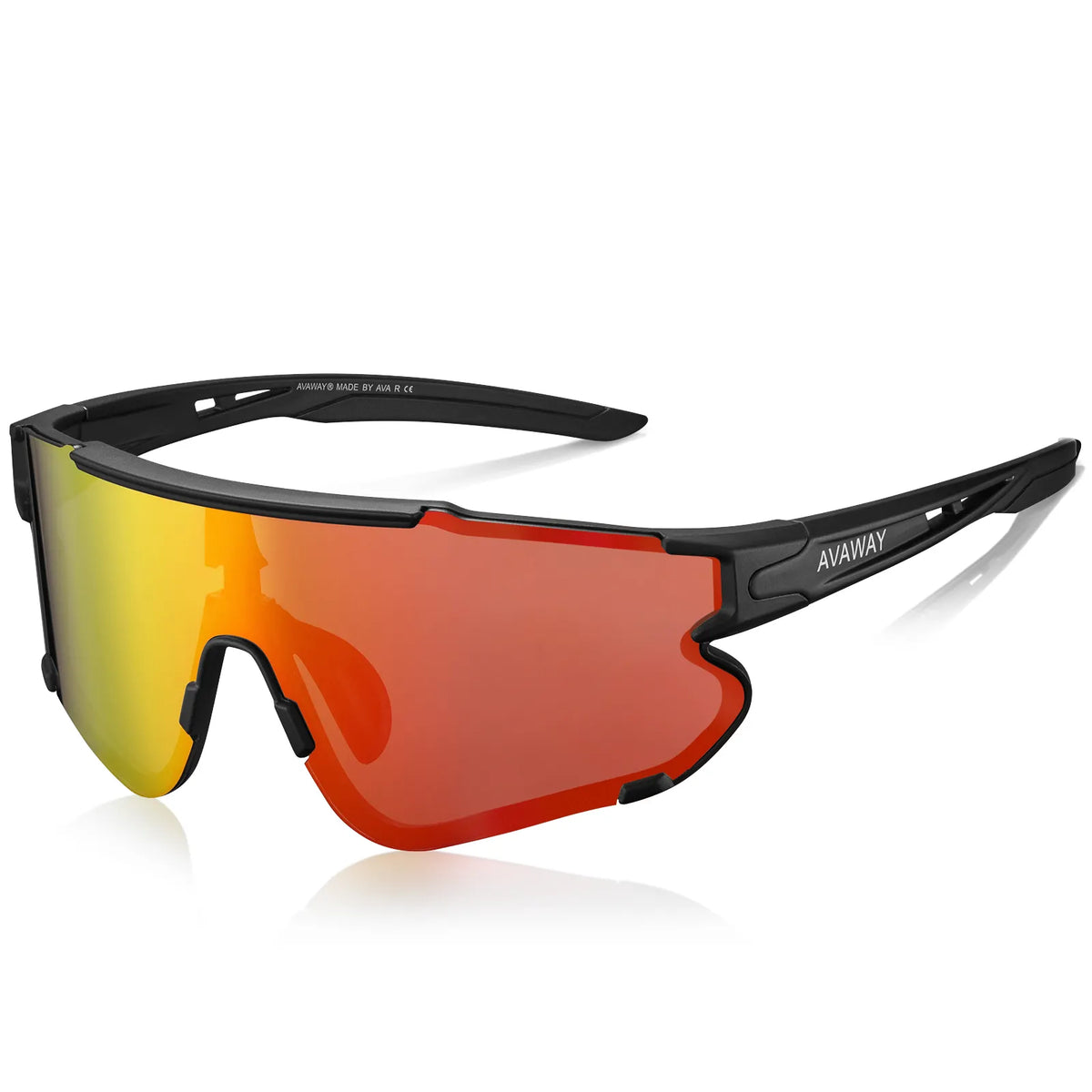 Black Freedom Trail-Orange Lens Sports Sunglasses