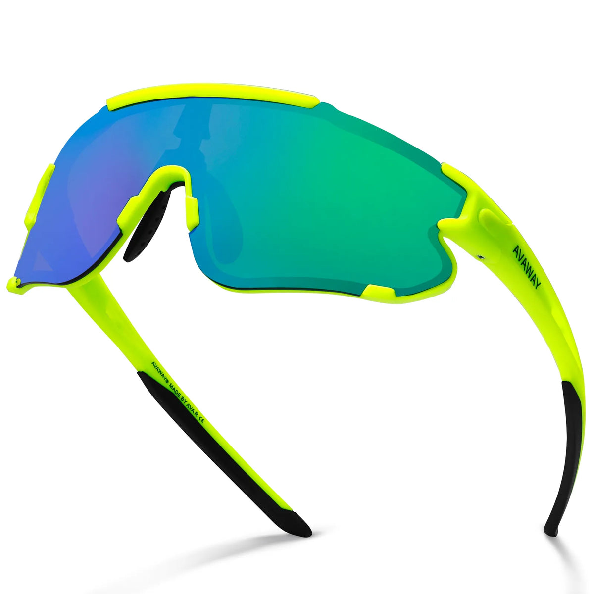 Green Freedom Trail-Green Lens Sports Sunglasses