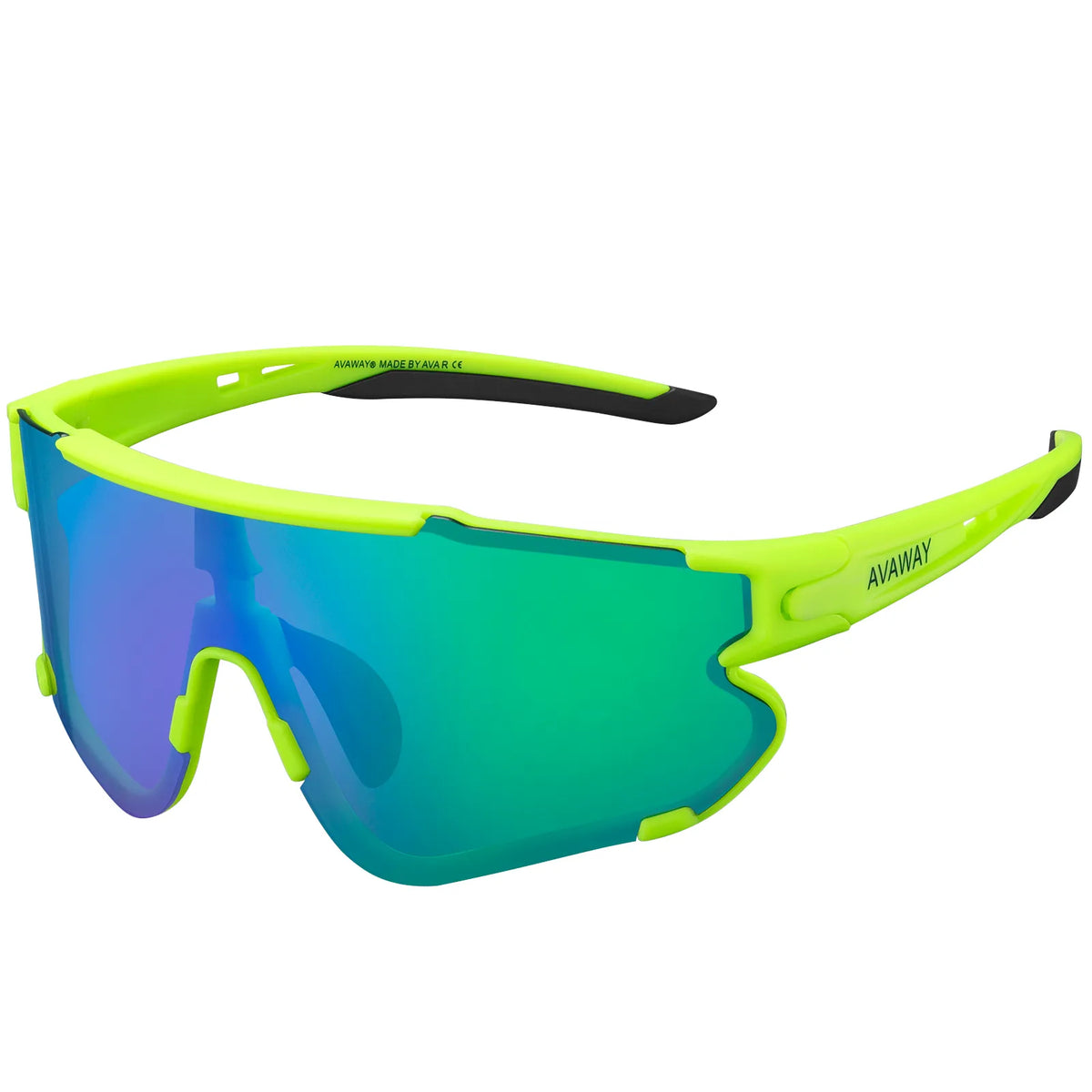 Green Freedom Trail-Green Lens Sports Sunglasses