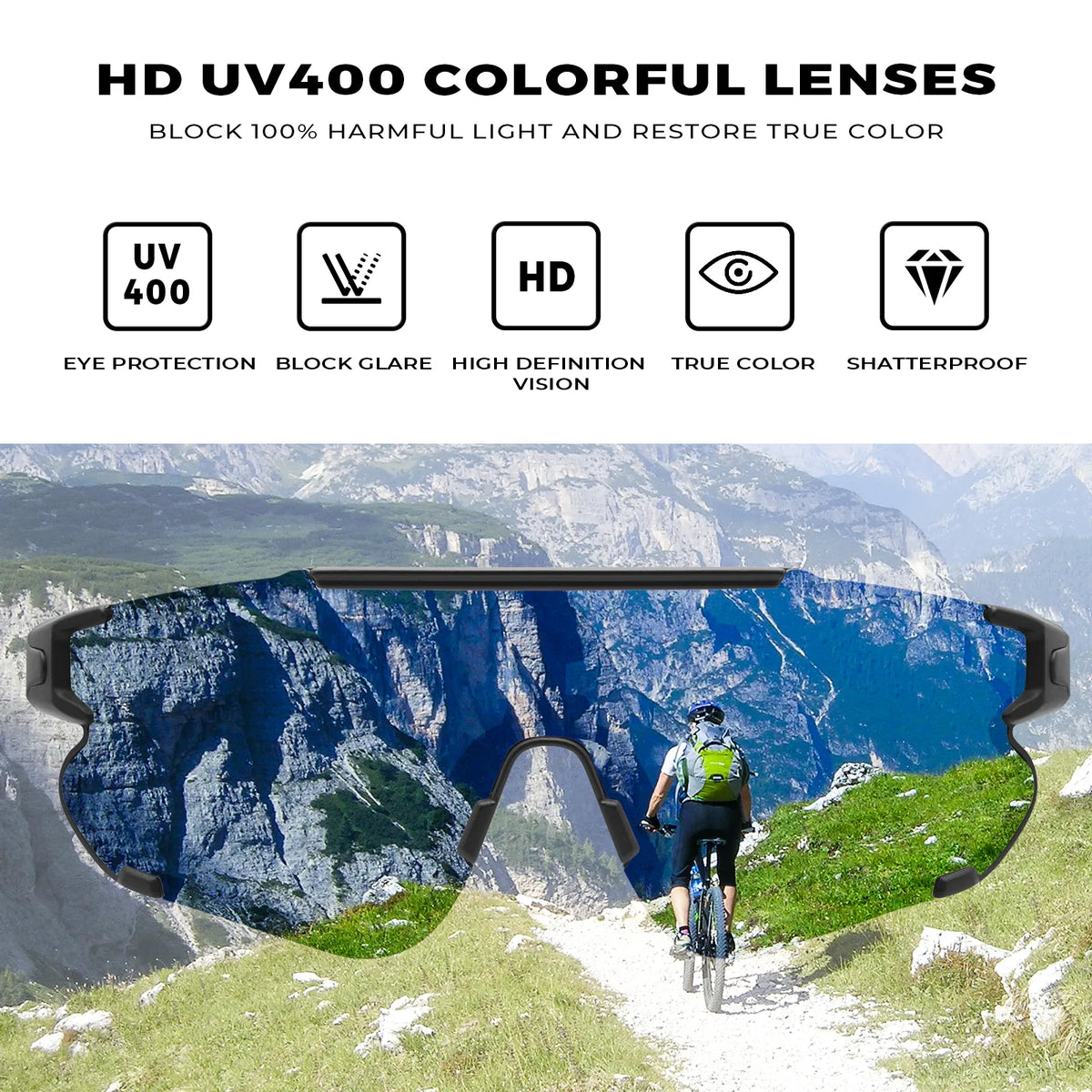 Black Freedom Trail-Pink Lens Sports Sunglasses