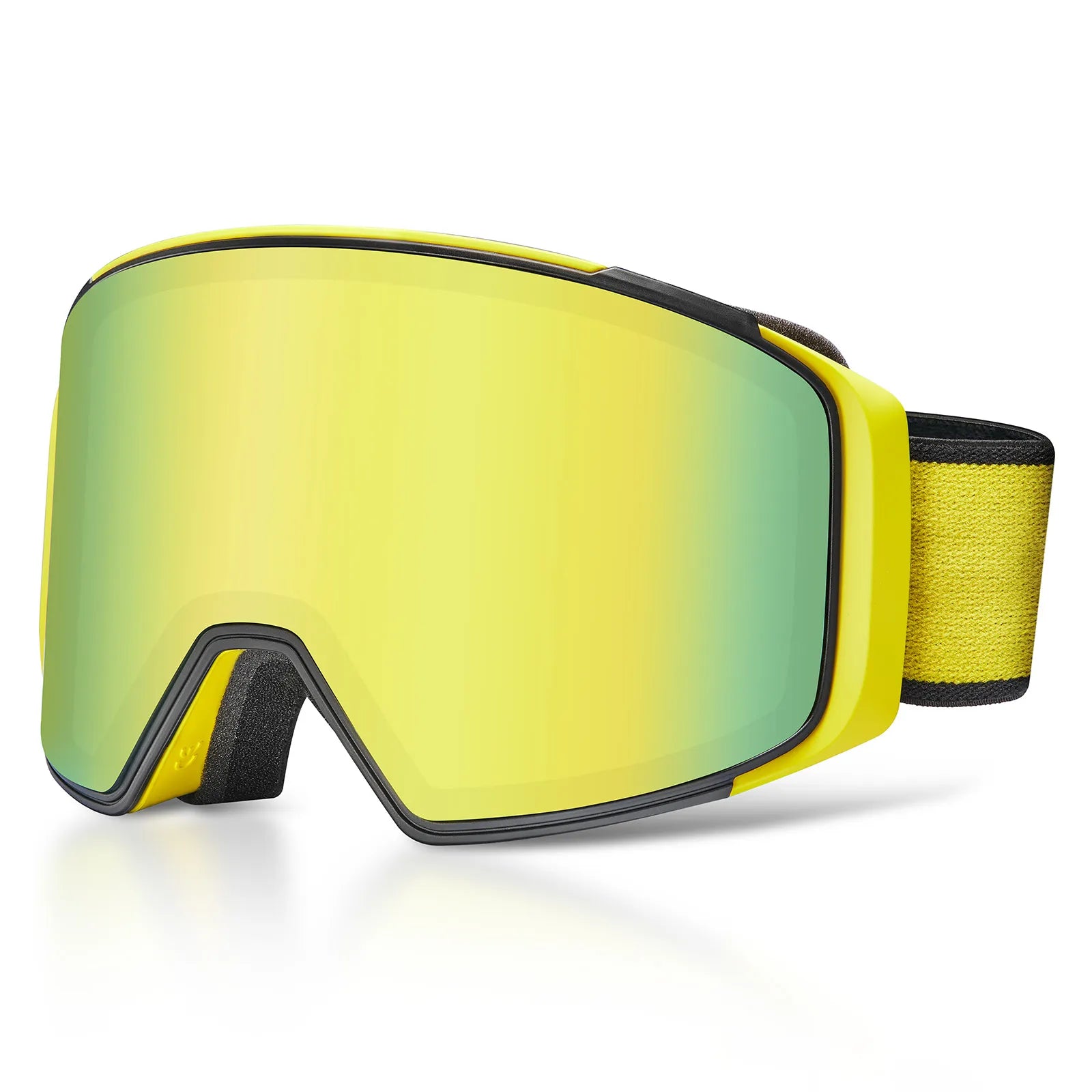 ski goggles yellow CARFIA Magnetic Ski Goggles OTG - 100% UV Protection Anti fog