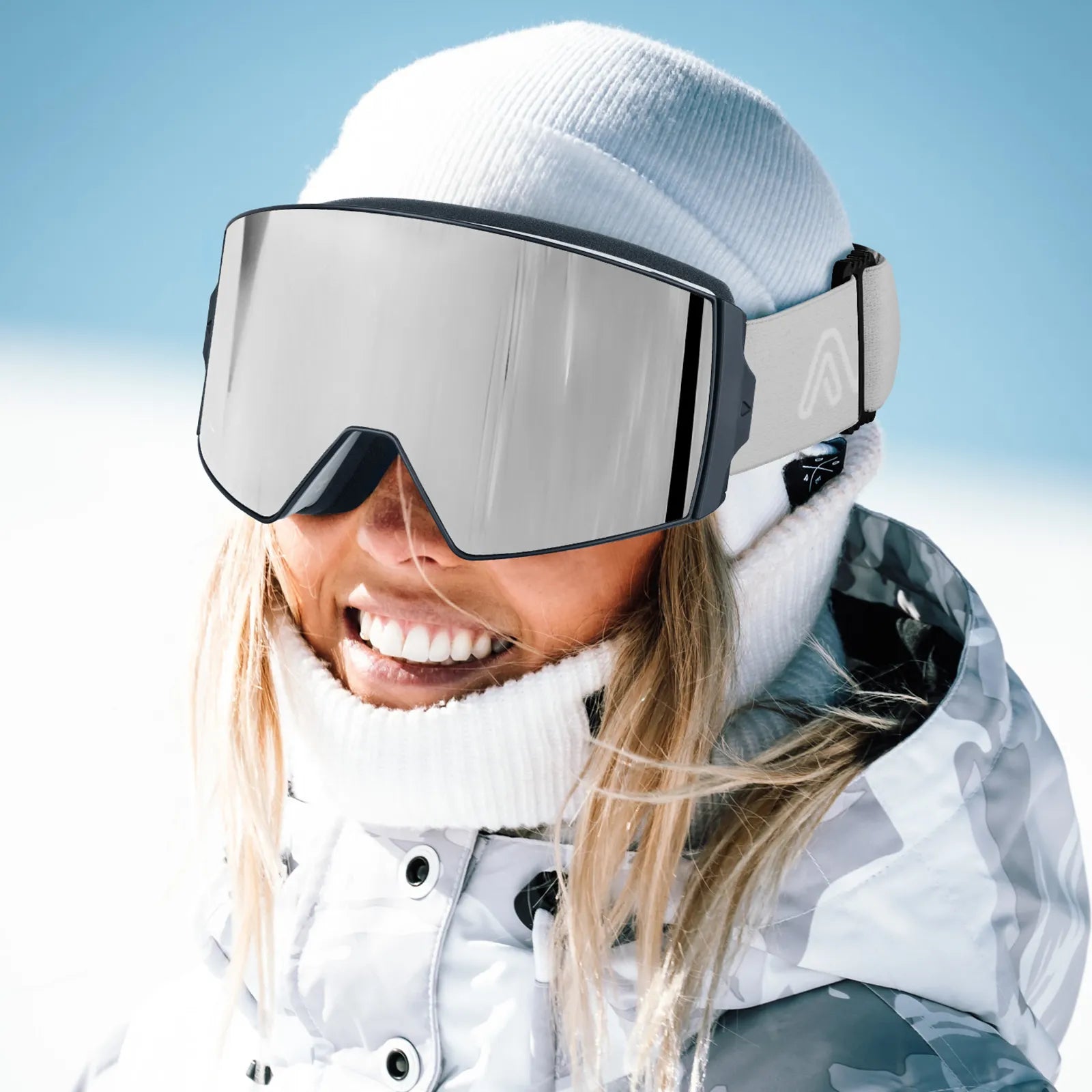 apex ski goggles CARFIA Magnetic Ski Goggles OTG - 100% UV Protection Anti fog