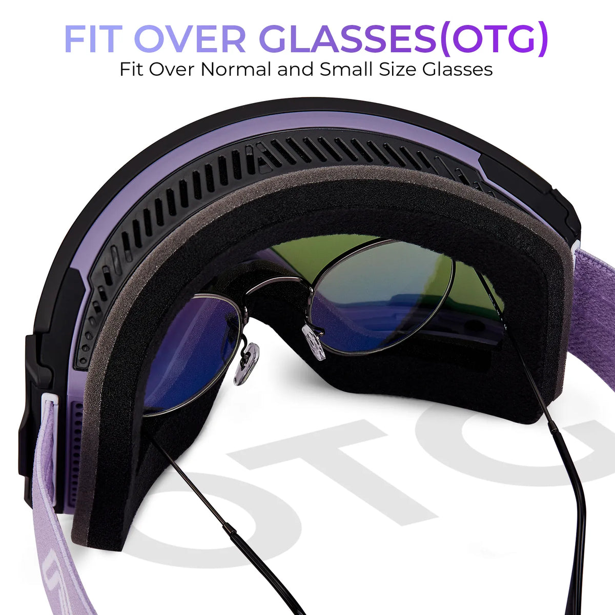 Black Mountain Apex-Purple Lens Snow Goggles