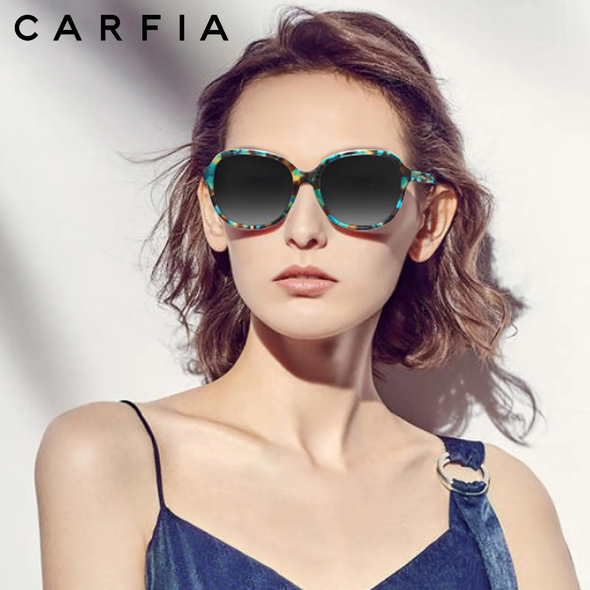 Blue striped Matthew-Whispering Garden Sunglasses