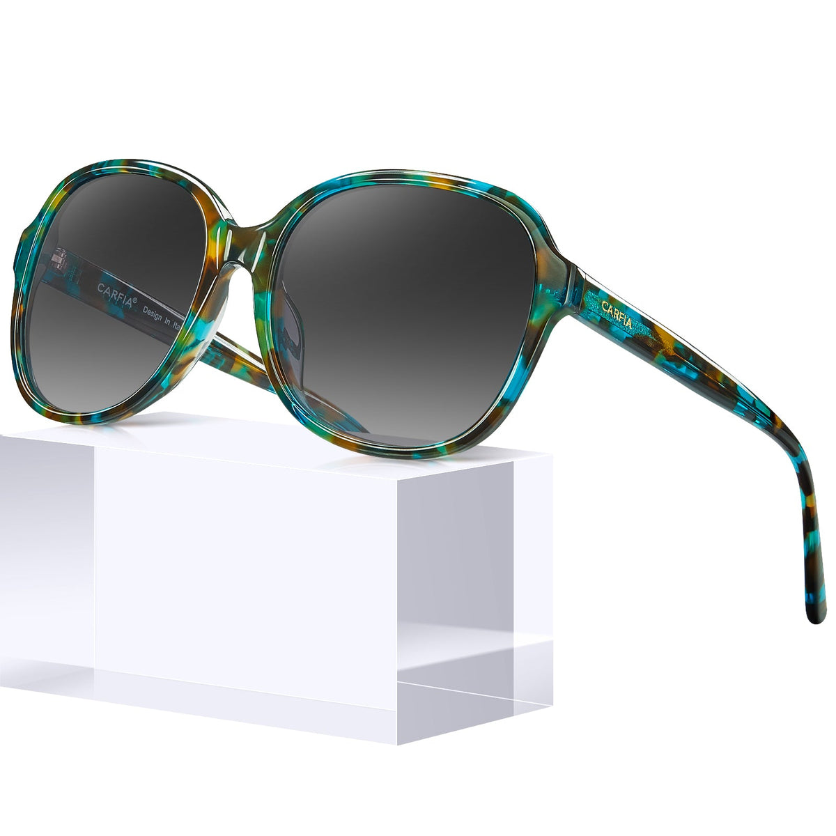 Blue striped Matthew-Whispering Garden Sunglasses