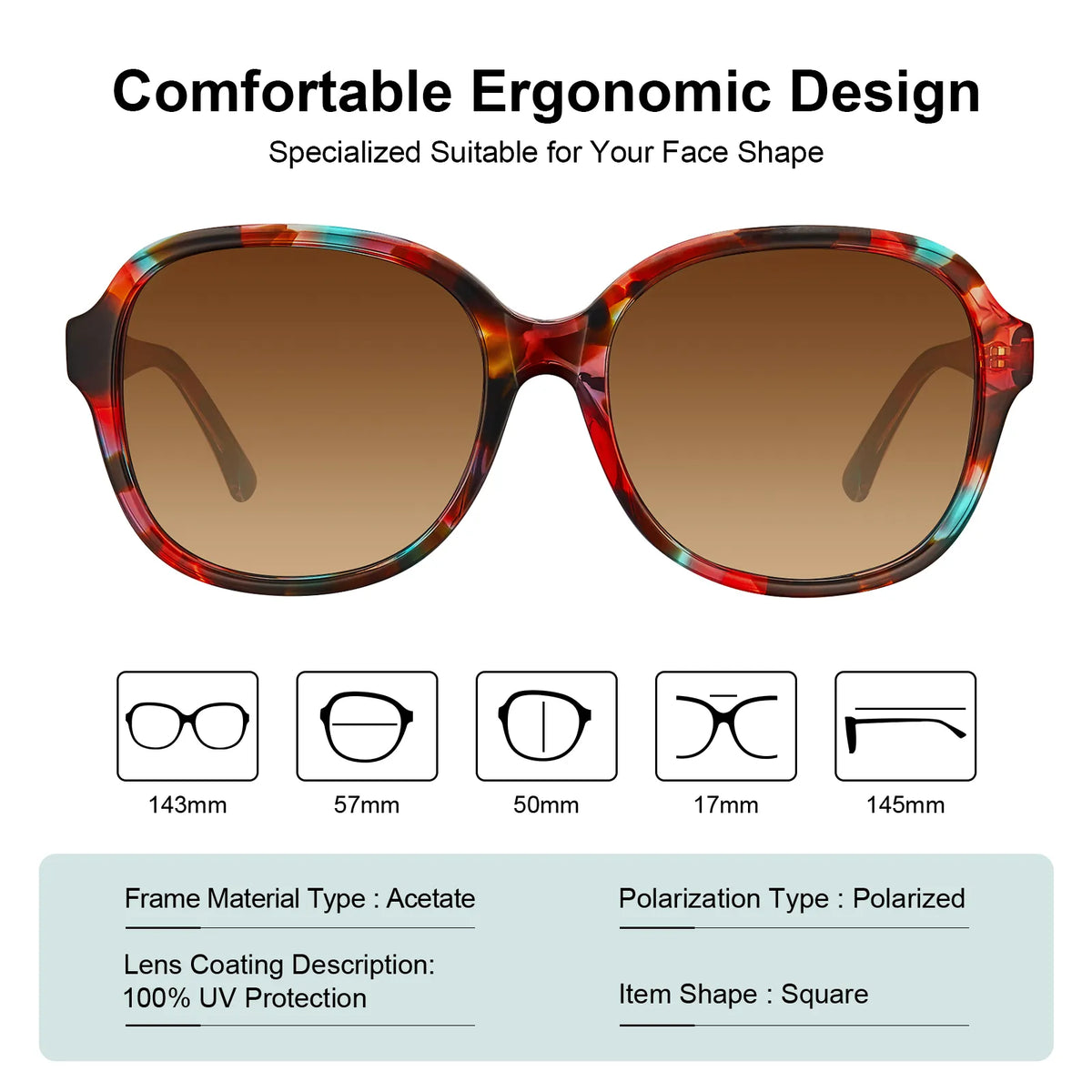 Red speckled Matthew-Crimson Escape Sunglasses