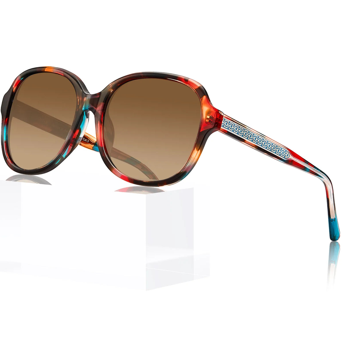 Red speckled Matthew-Crimson Escape Sunglasses