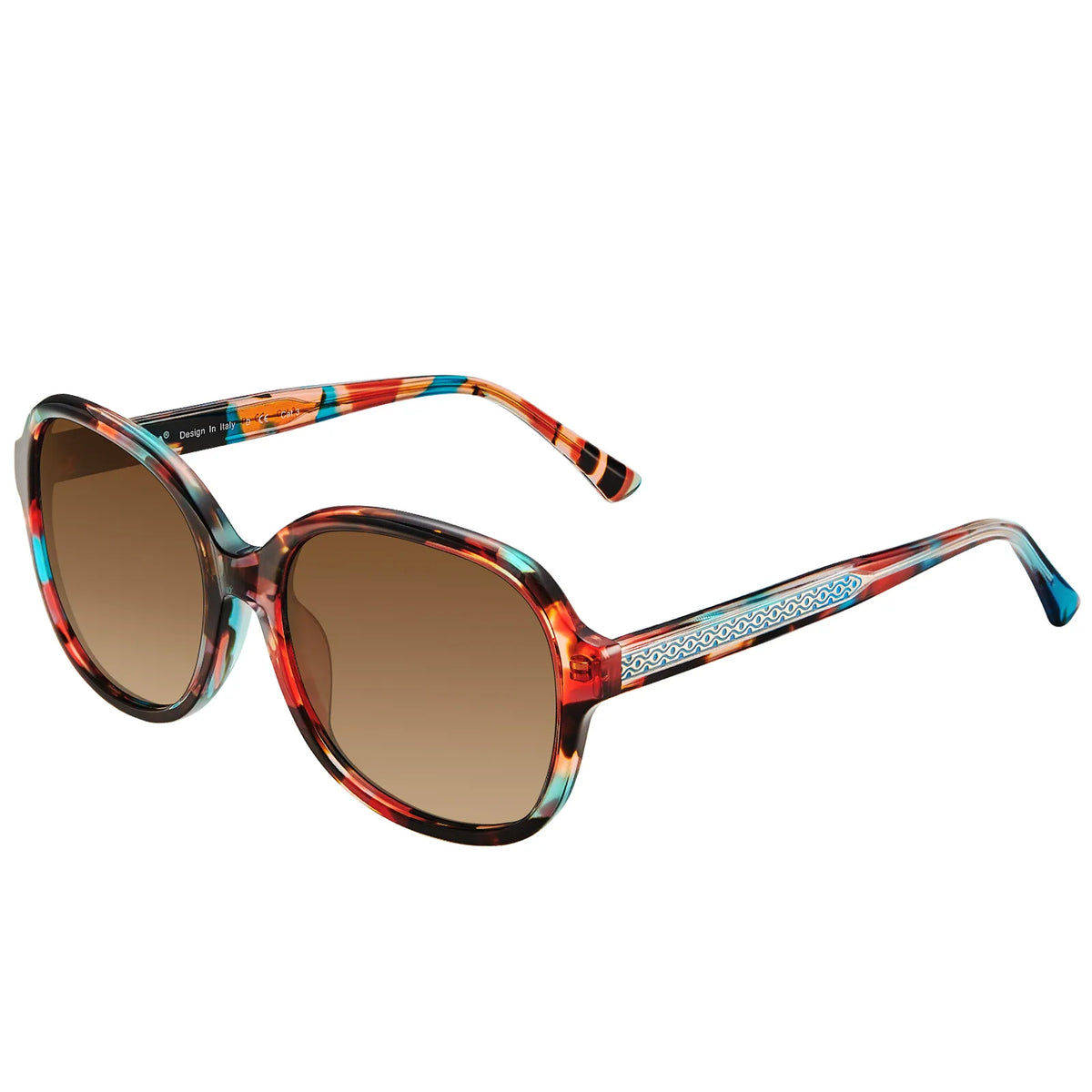 Red speckled Matthew-Crimson Escape Sunglasses