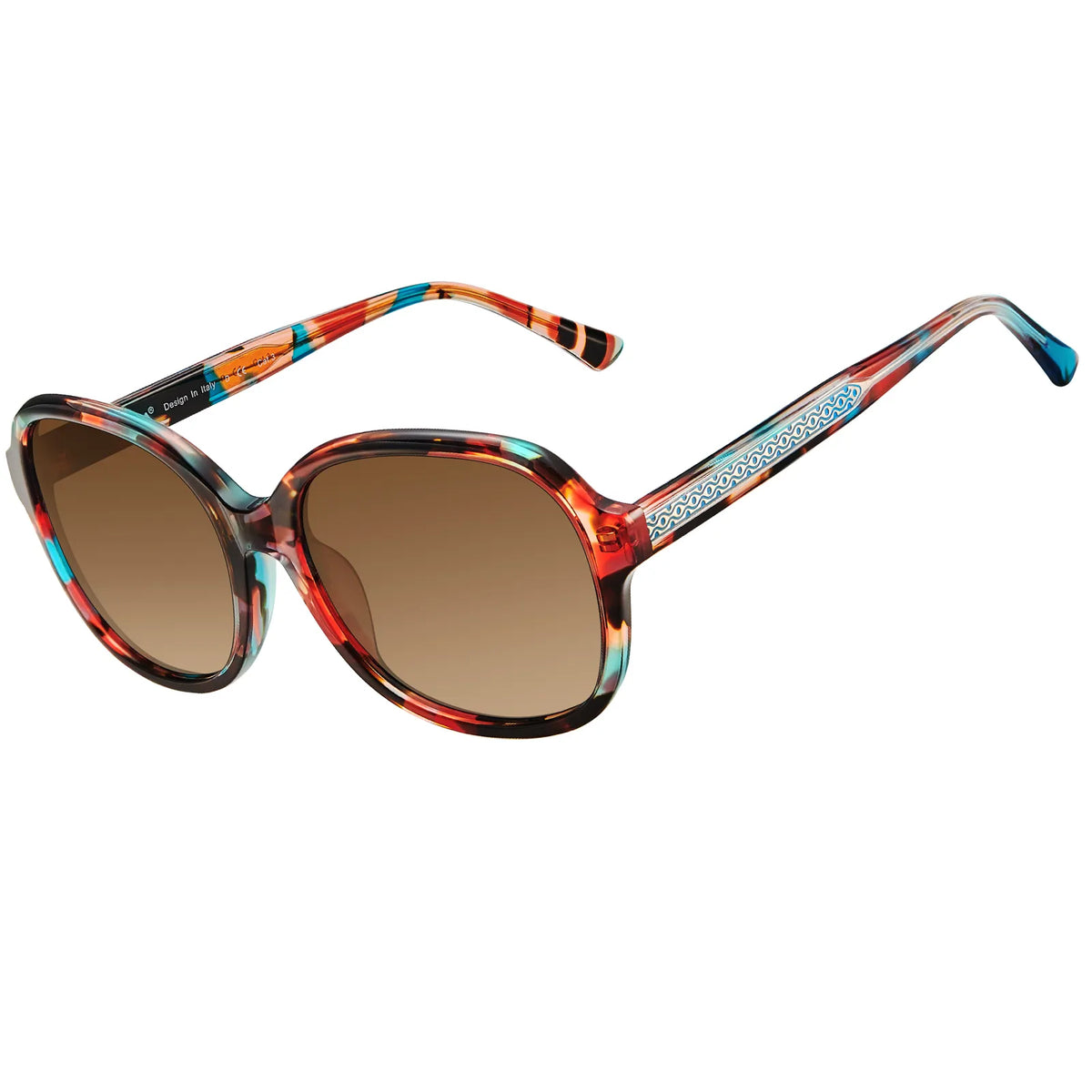 Red speckled Matthew-Crimson Escape Sunglasses