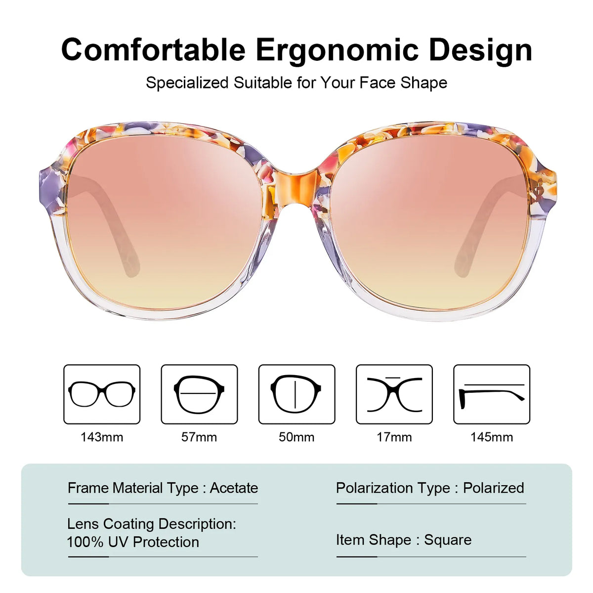 Floral Matthew-Blush Wave Sunglasses