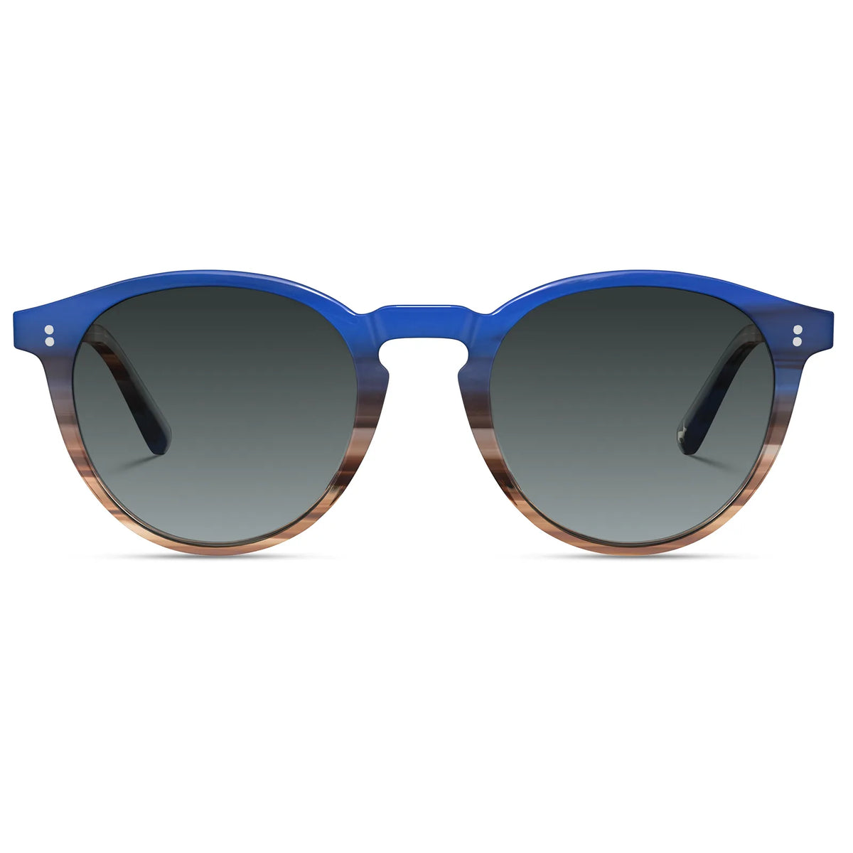Striped Buffalo-Peacock Feather Sunglasses