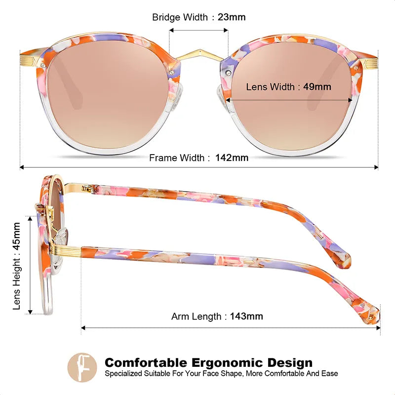 Floral Juneau-Blush Blossom Sunglasses