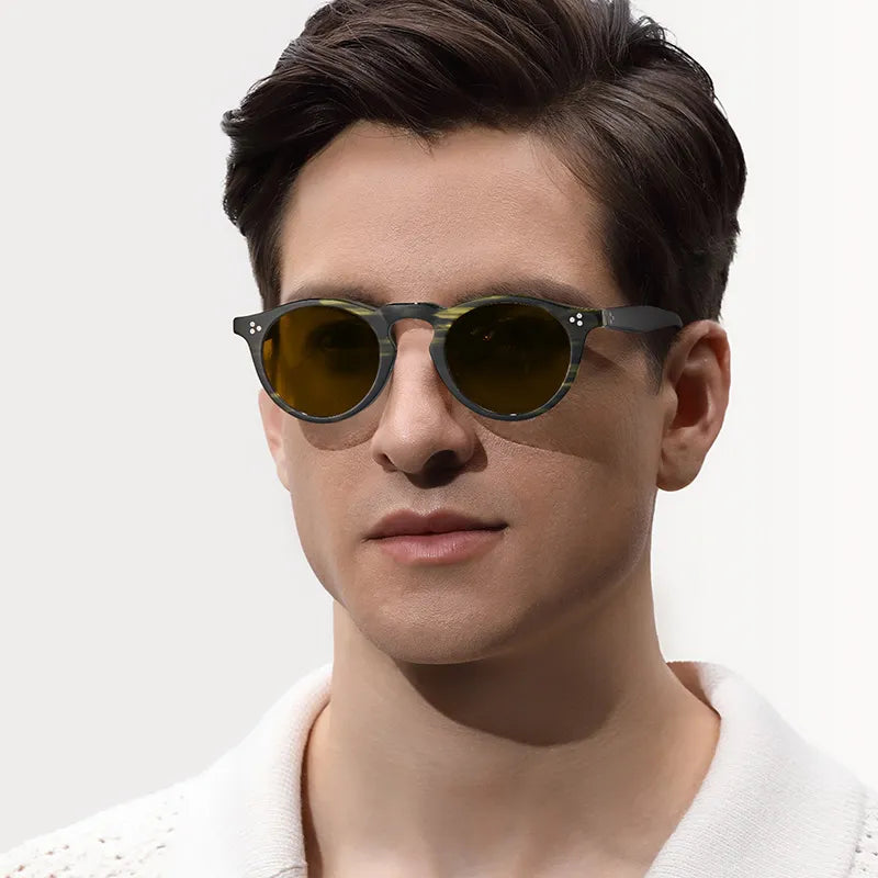 Striped Mesa-Forest Swirl Sunglasses