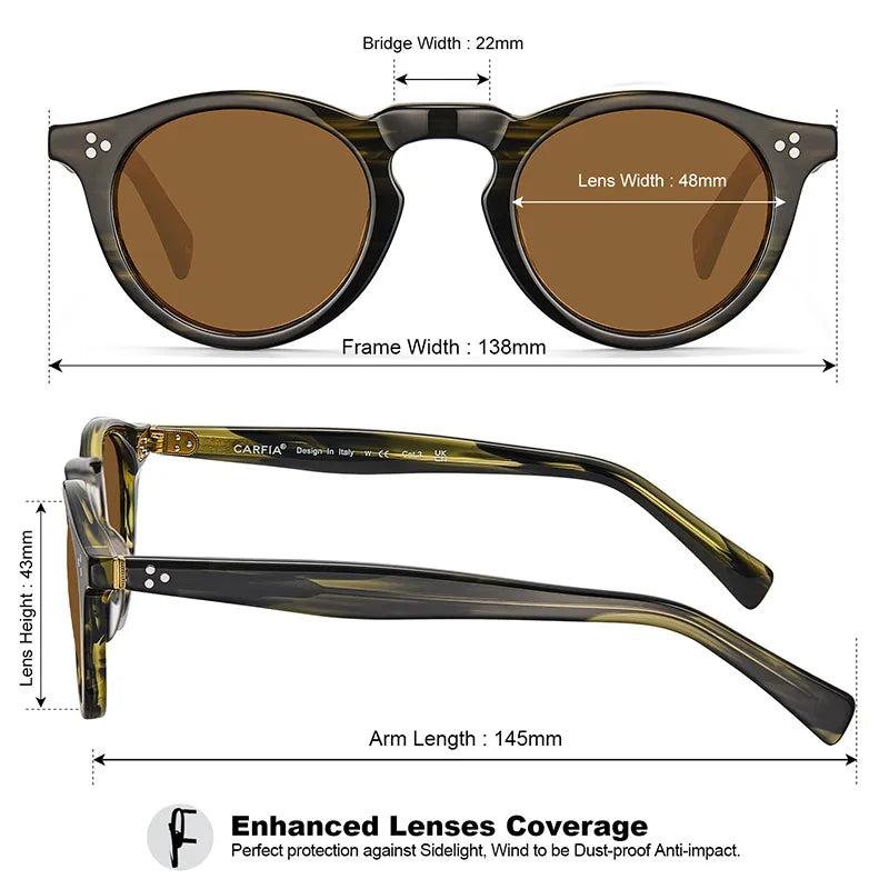 Striped Mesa-Forest Swirl Sunglasses