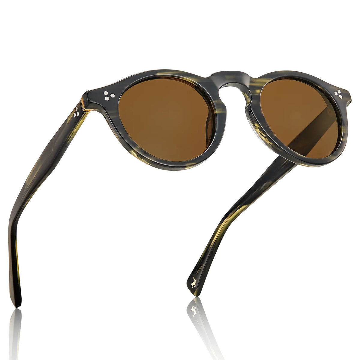 Striped Mesa-Forest Swirl Sunglasses