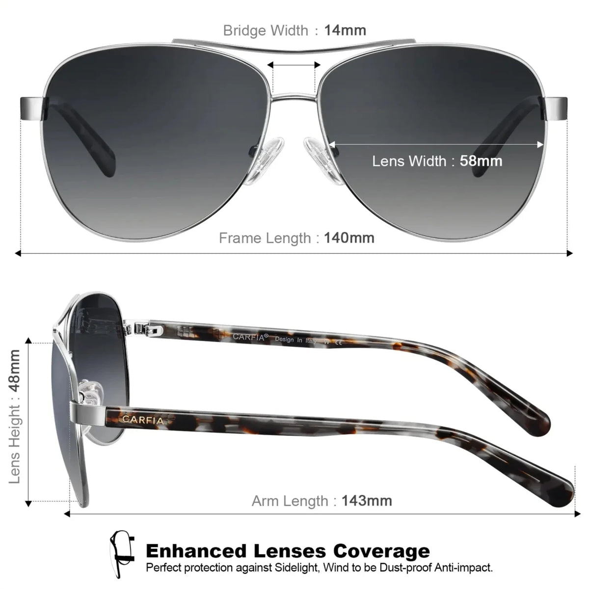 Silver Poptart Silver Breeze Sunglasses