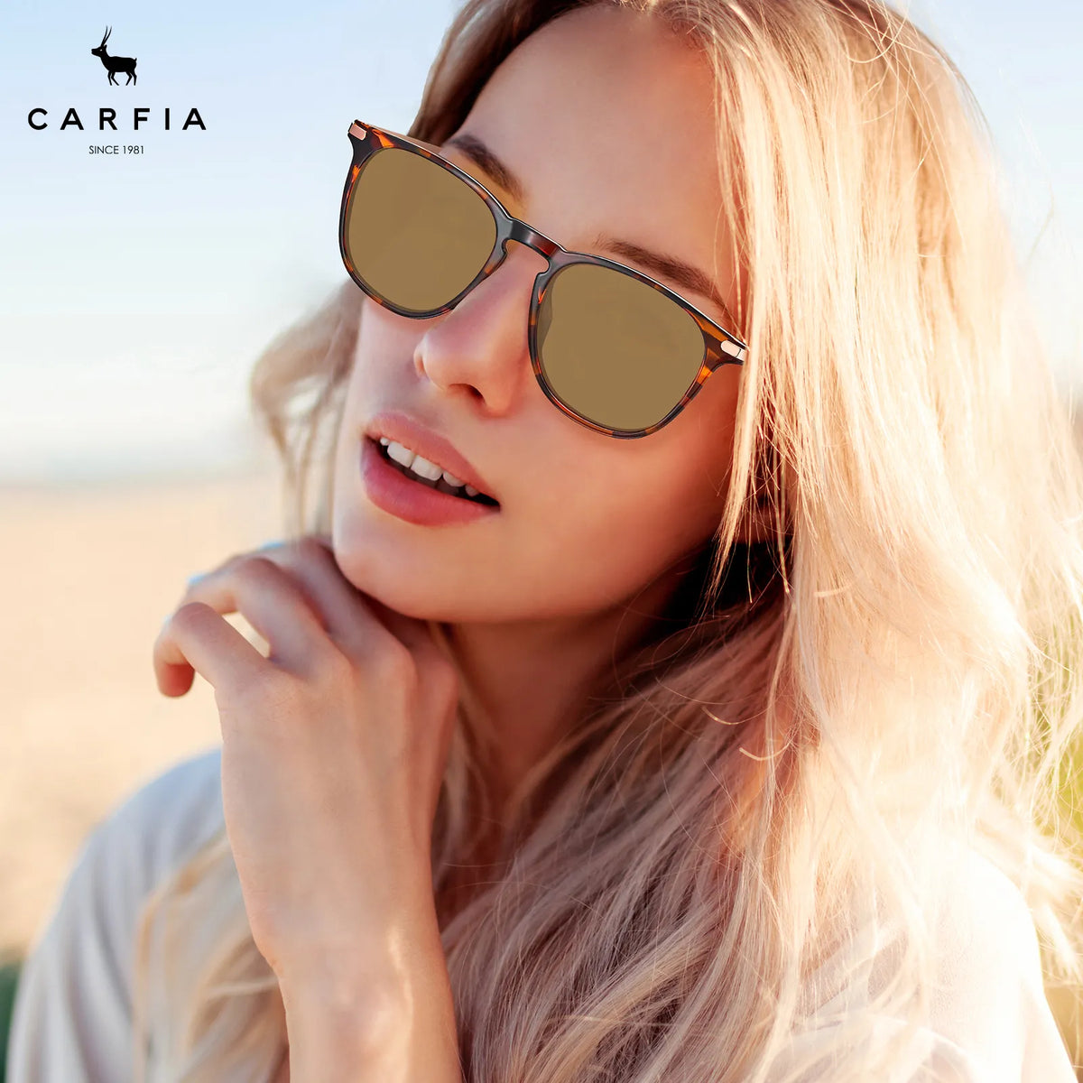 Striped Alva-Honey Fields Sunglasses
