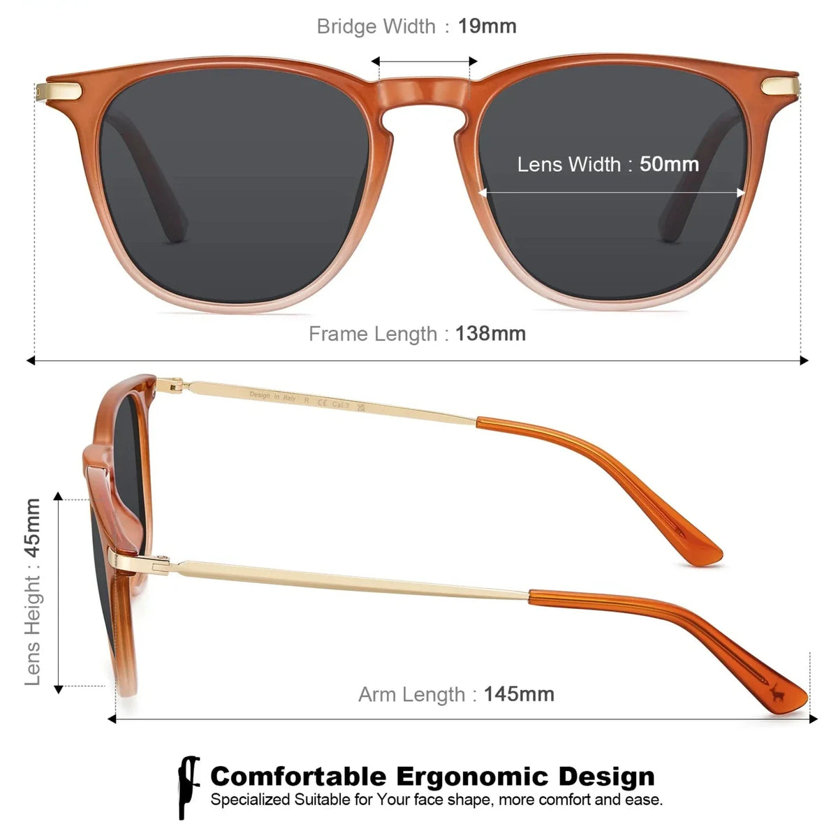 Red Alva-Autumn Ember Sunglasses