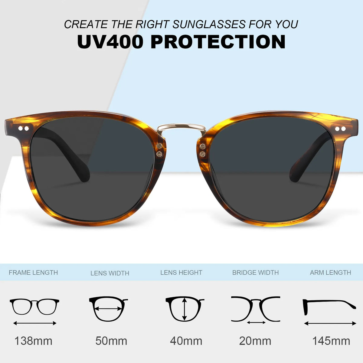 Striped Auburn-Mystic Veil Sunglasses