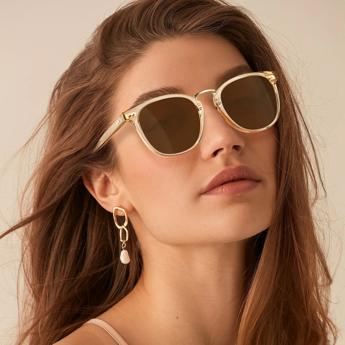 Auburn Teabreeze cat-eye acetate sunglasses, view 2