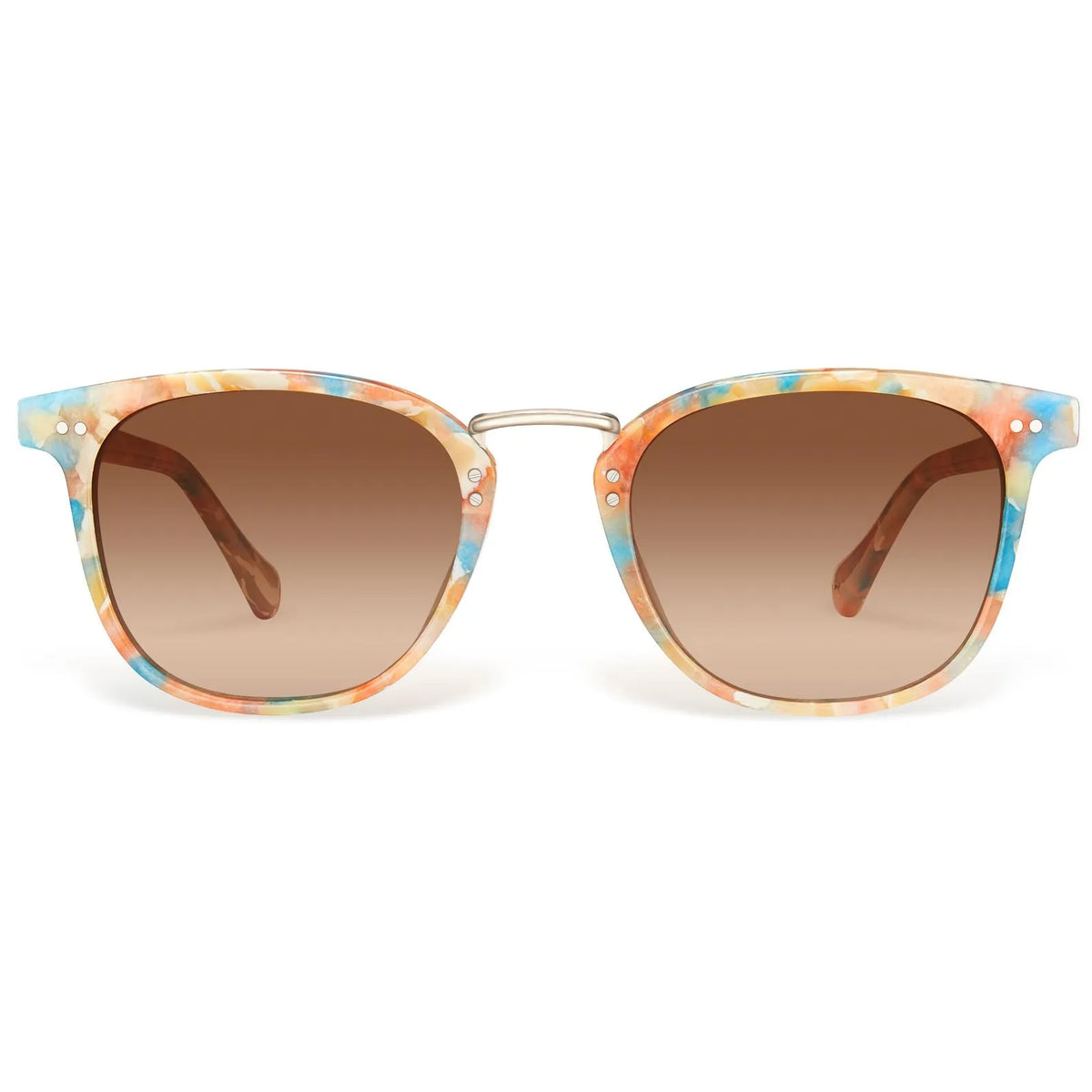 Floral Auburn-Colorful Marble Sunglasses