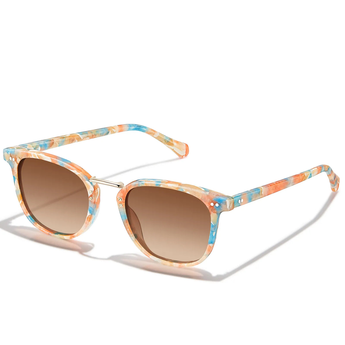 Floral Auburn-Colorful Marble Sunglasses