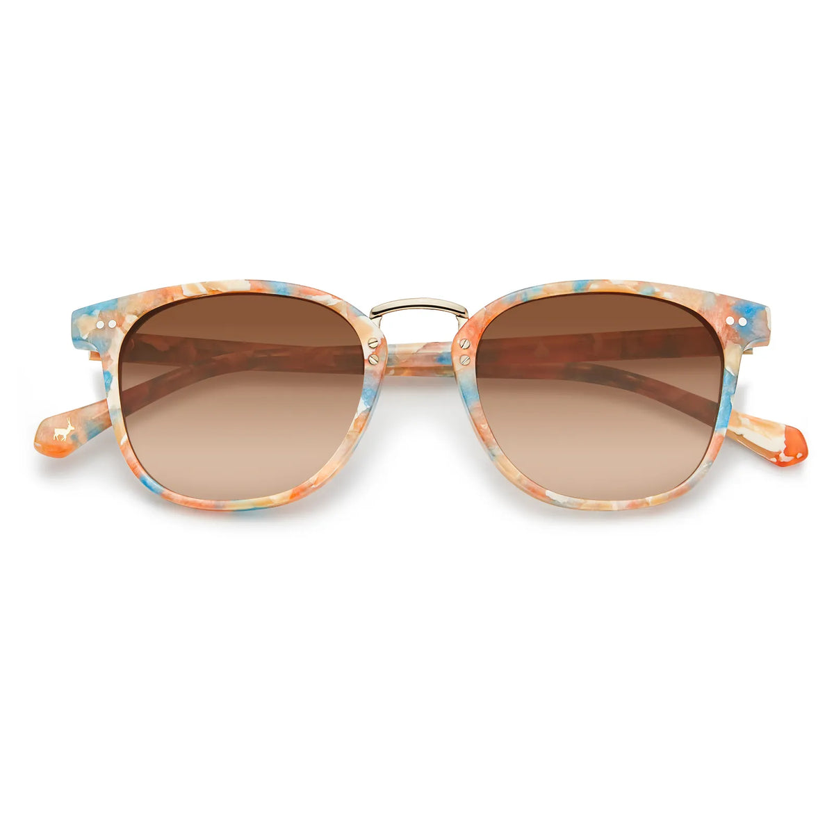 Floral Auburn-Colorful Marble Sunglasses