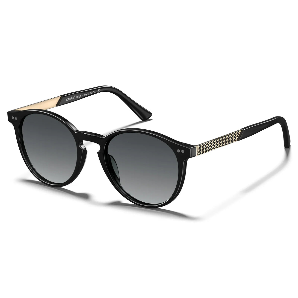 Black Bristol-Shadow Fusion Sunglasses