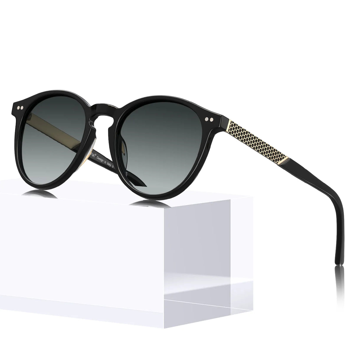 Black Bristol-Shadow Fusion Sunglasses