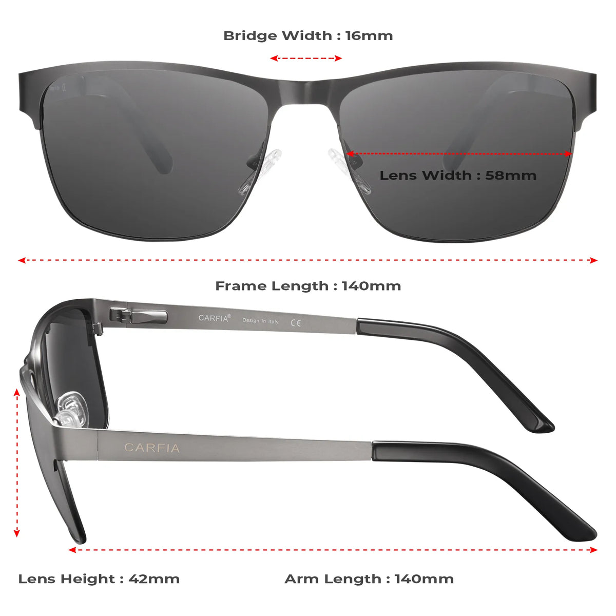 Gunmetal Daley-Stormy Sky Sunglasses