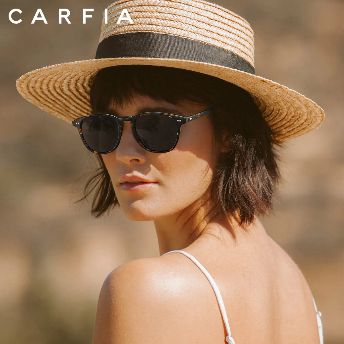 Creston Mystical Depths square acetate sunglasses, view 2