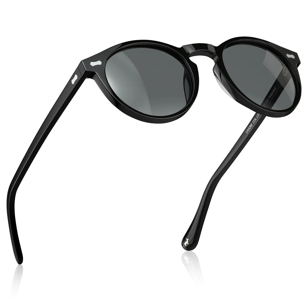 Concord Midnight Mystery round acetate sunglasses, view 4