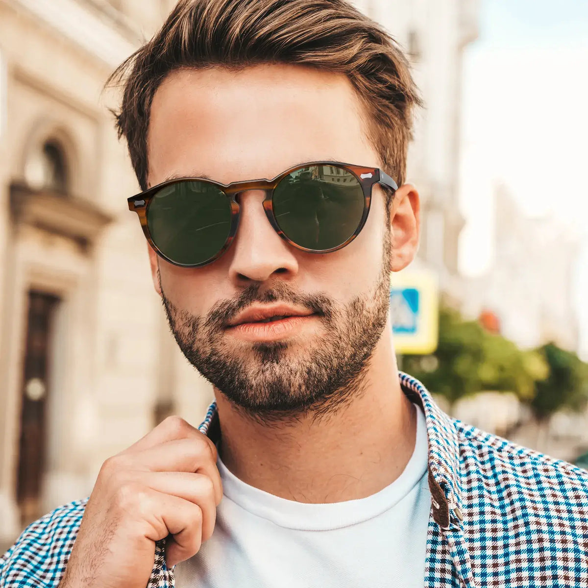Striped Concord-Lush Forest Sunglasses