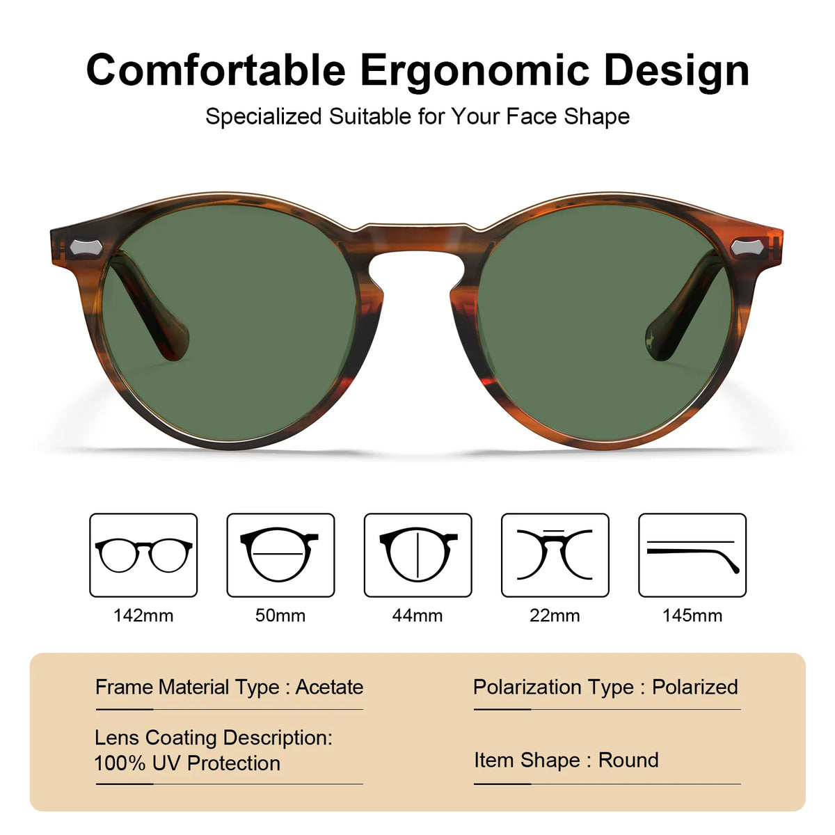 Striped Concord-Lush Forest Sunglasses