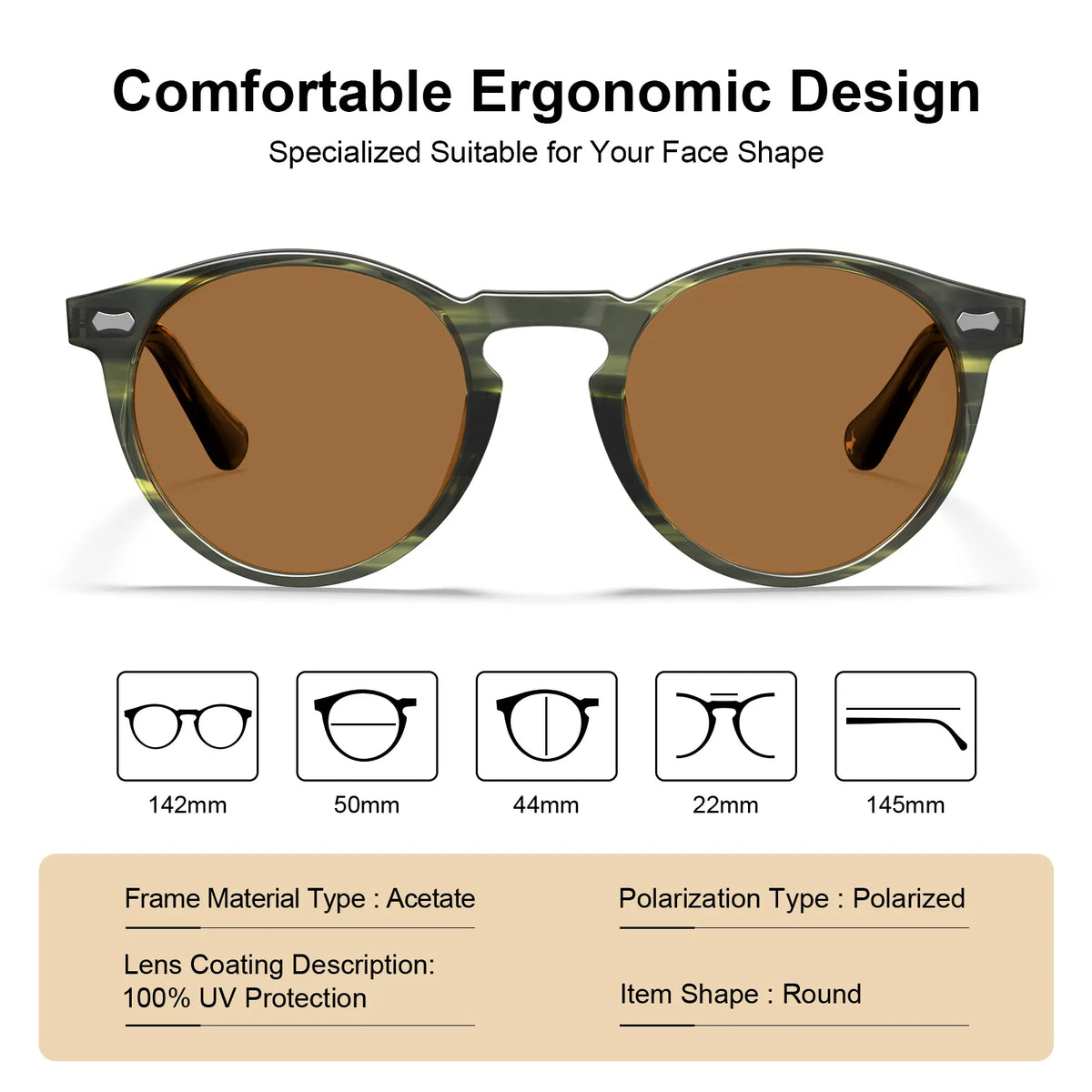 Striped Concord-Jungle Whisper Sunglasses