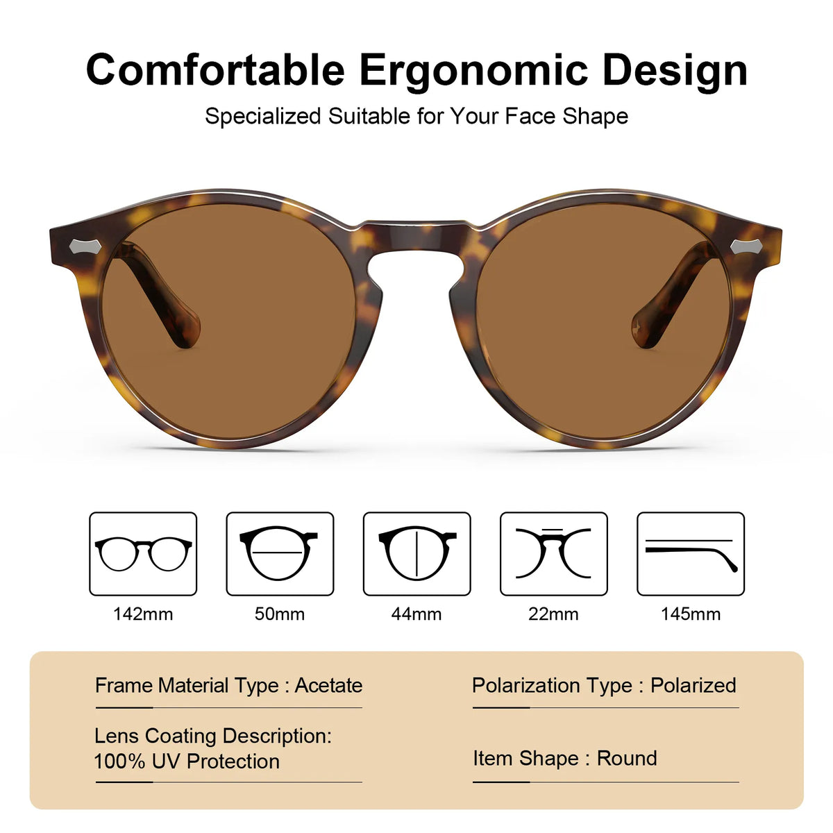 Tortoise Concord-Harvest Sunset Sunglasses