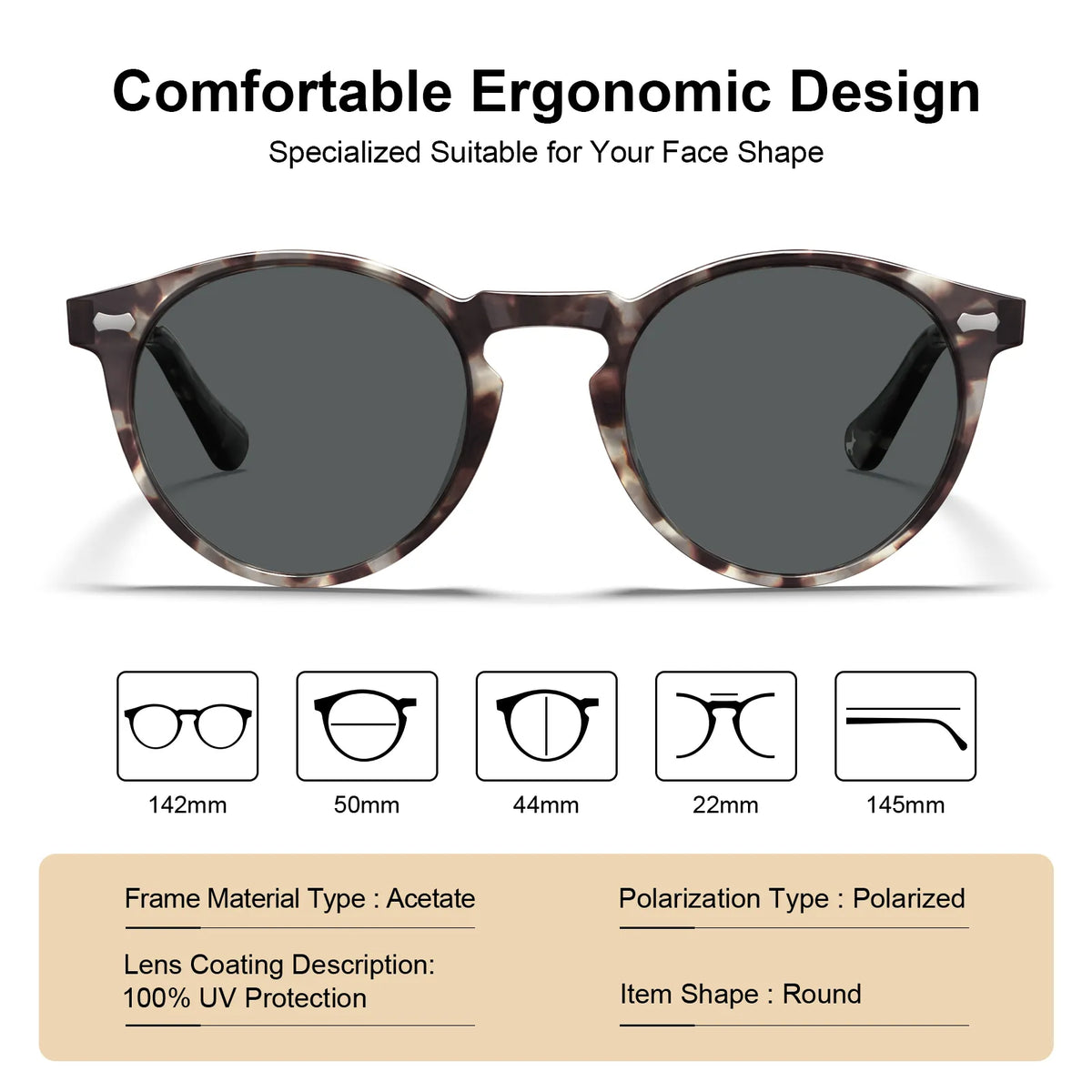 Tortoise Concord-Smoky Tortoise Sunglasses