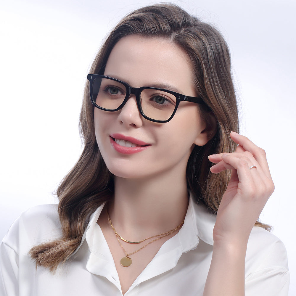 Black Dominic Eyeglasses #color_black