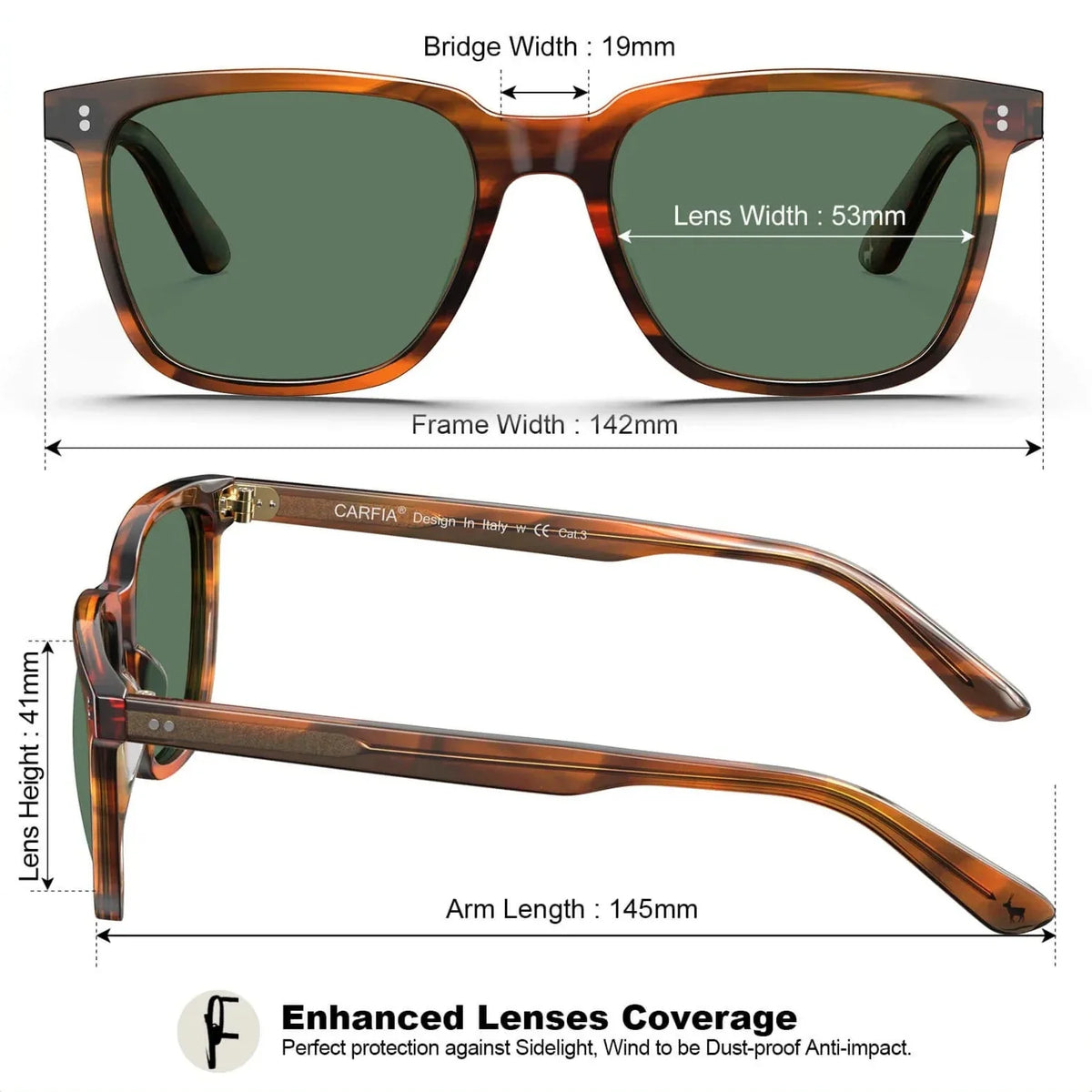 Striped Kenosha-Woodland Stride Sunglasses