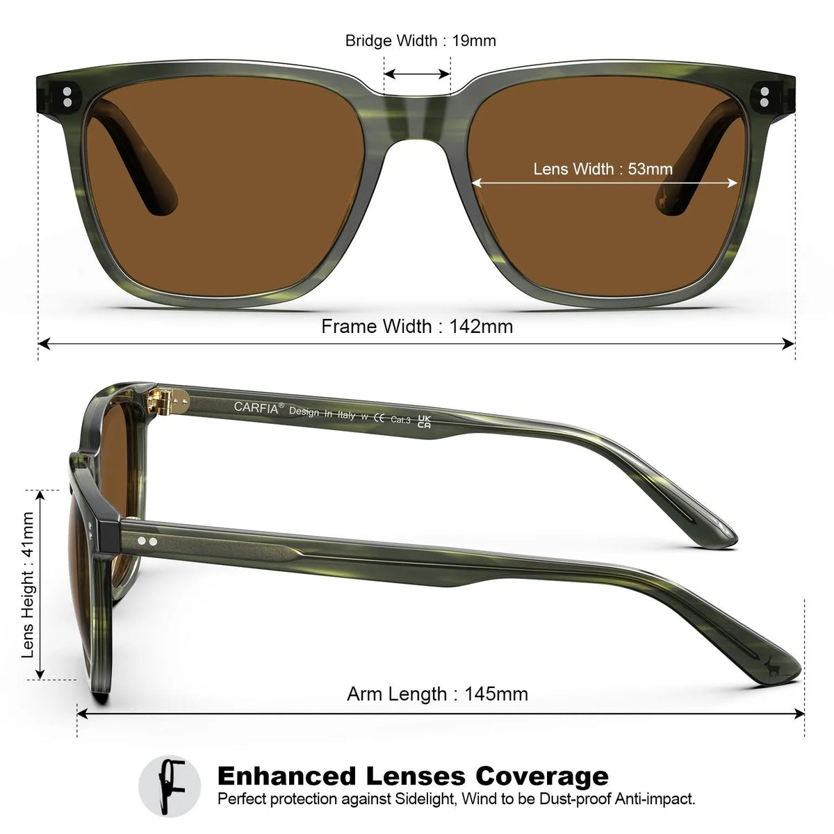 Striped Kenosha-Nature's Dance Sunglasses