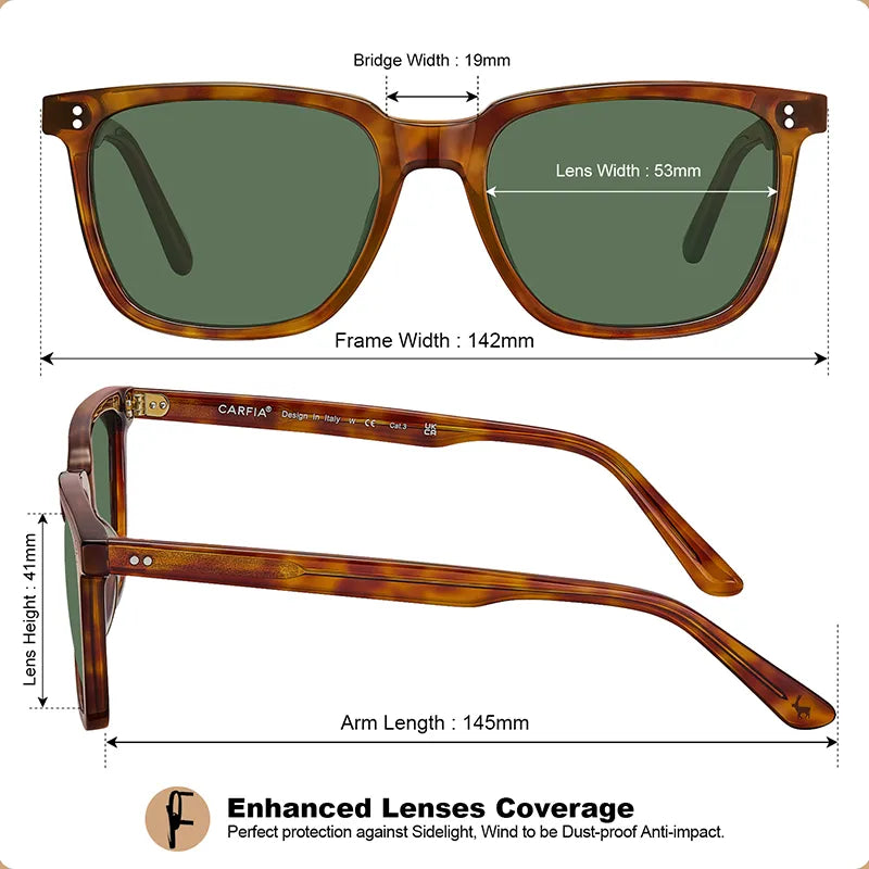 Brown Tortoise Kenosha Woodland Glance Sunglasses