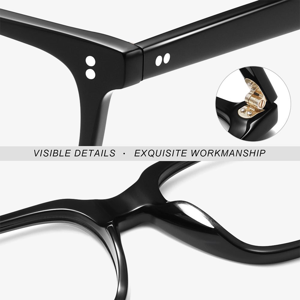 Black Dominic Eyeglasses #color_black
