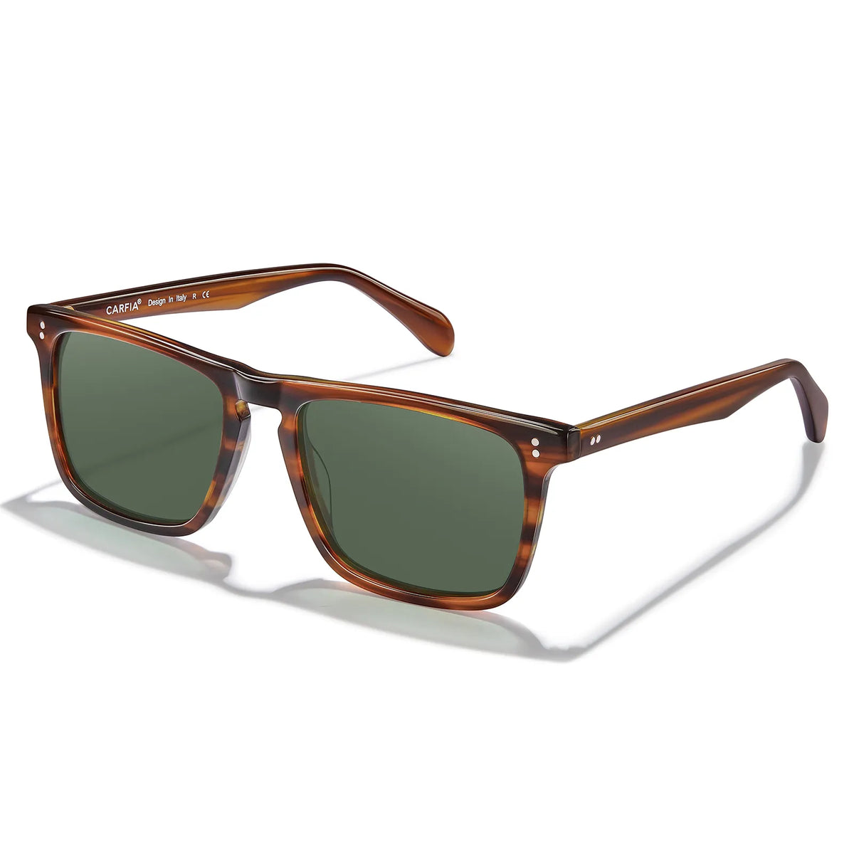 Brown striped Shelton-Whimsical Greens Sunglasses