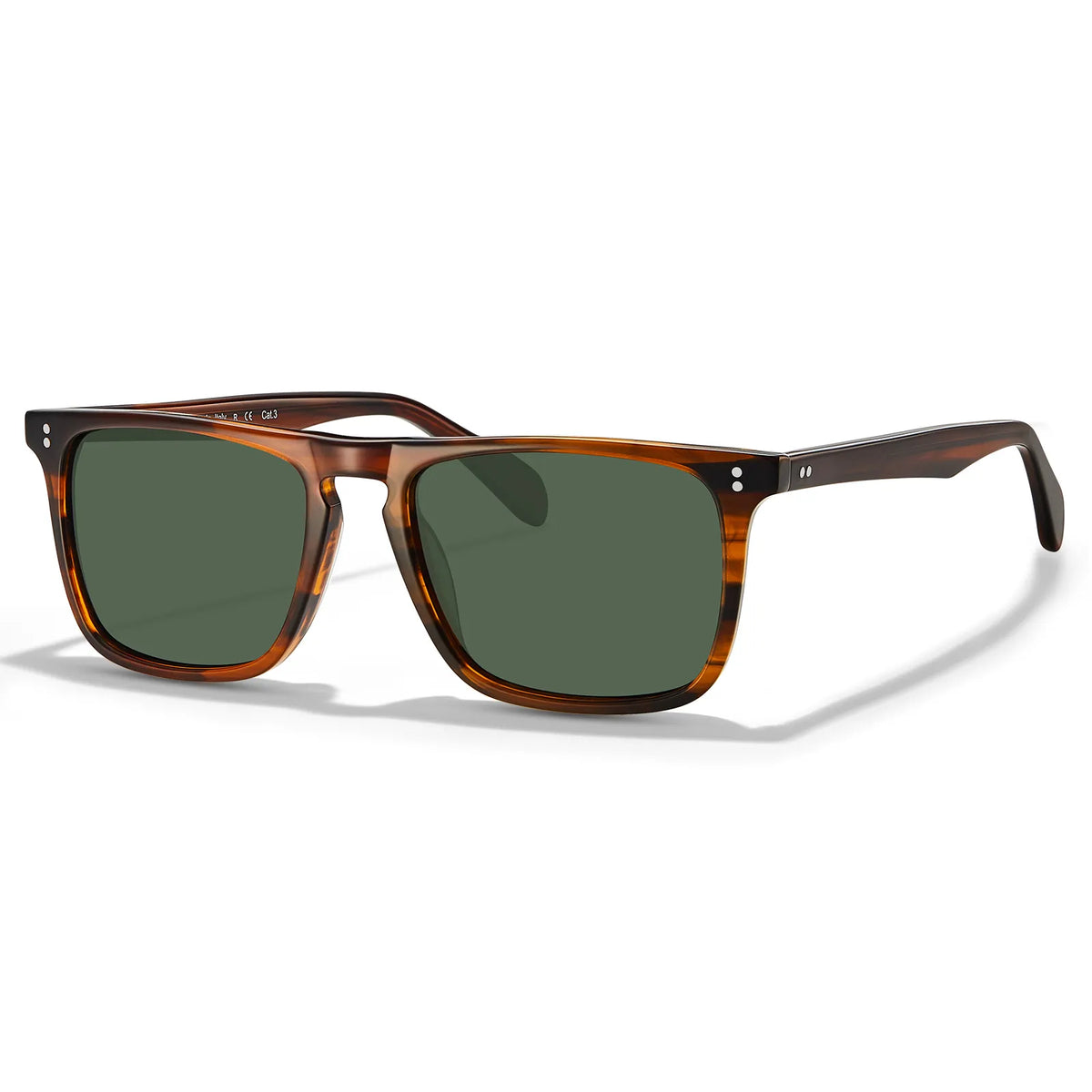 Brown striped Shelton-Whimsical Greens Sunglasses