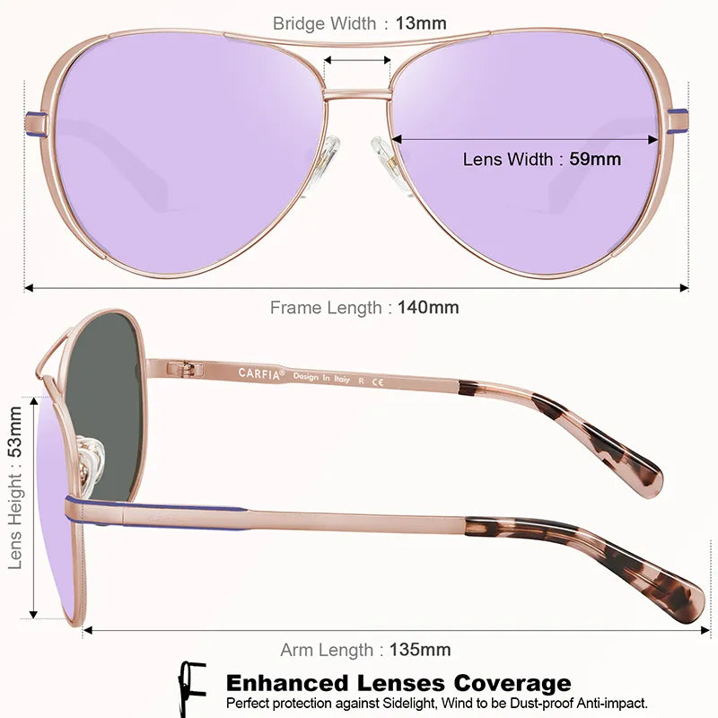 Gold Seattle-Purple Dreamscape Sunglasses