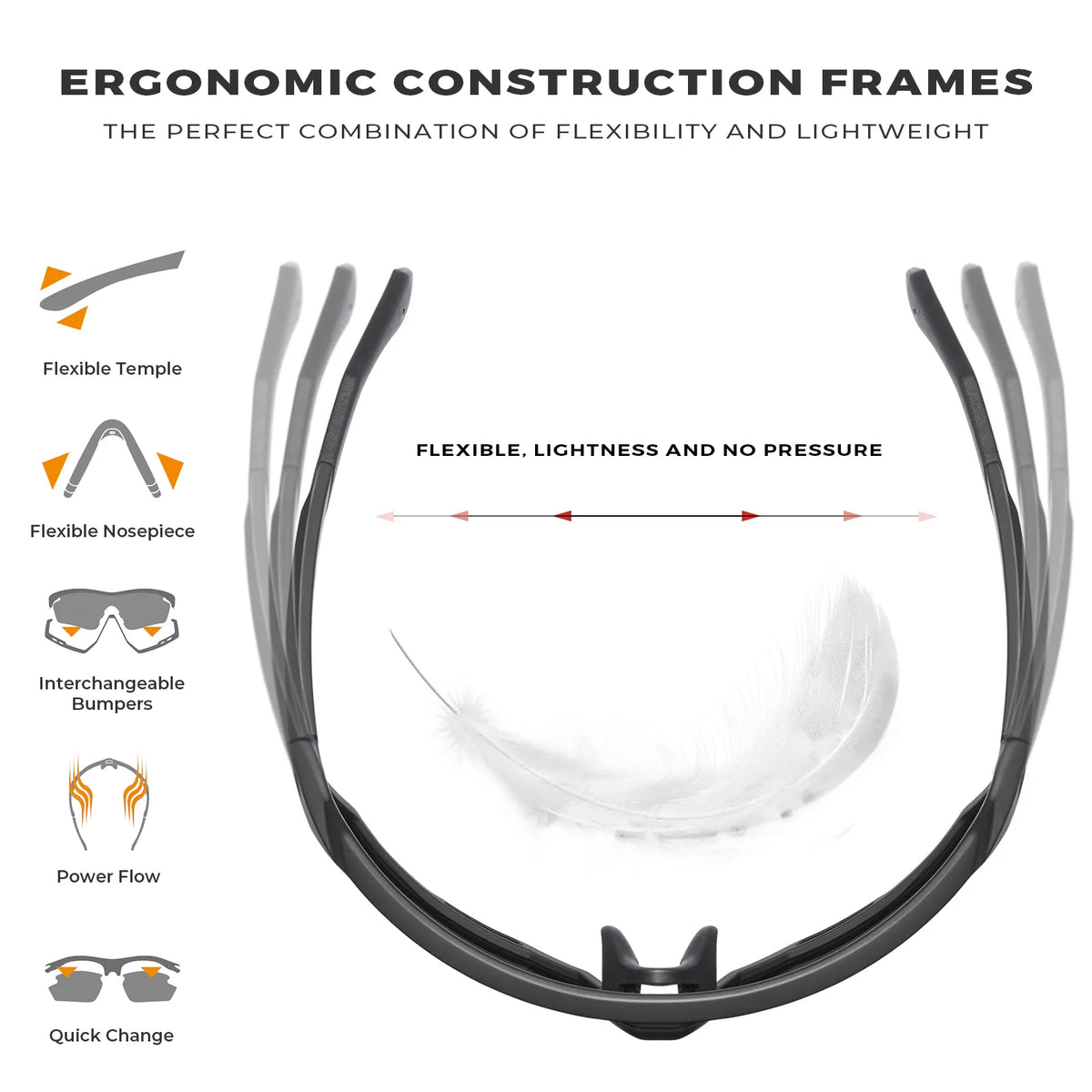 Black Trailblazer Pro-Velocity Vision Sports Sunglasses