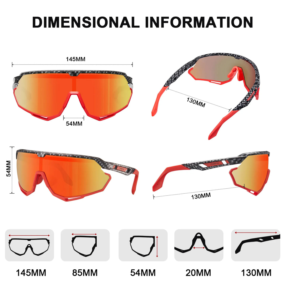 Red Trailblazer Pro-Cyclone Shield Sports Sunglasses