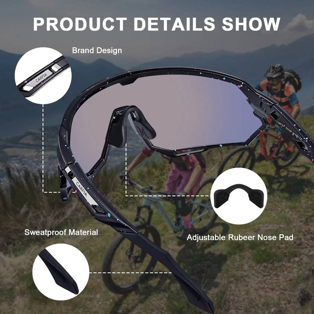 Black Trailblazer Pro-Speedline Gaze Sports Sunglasses