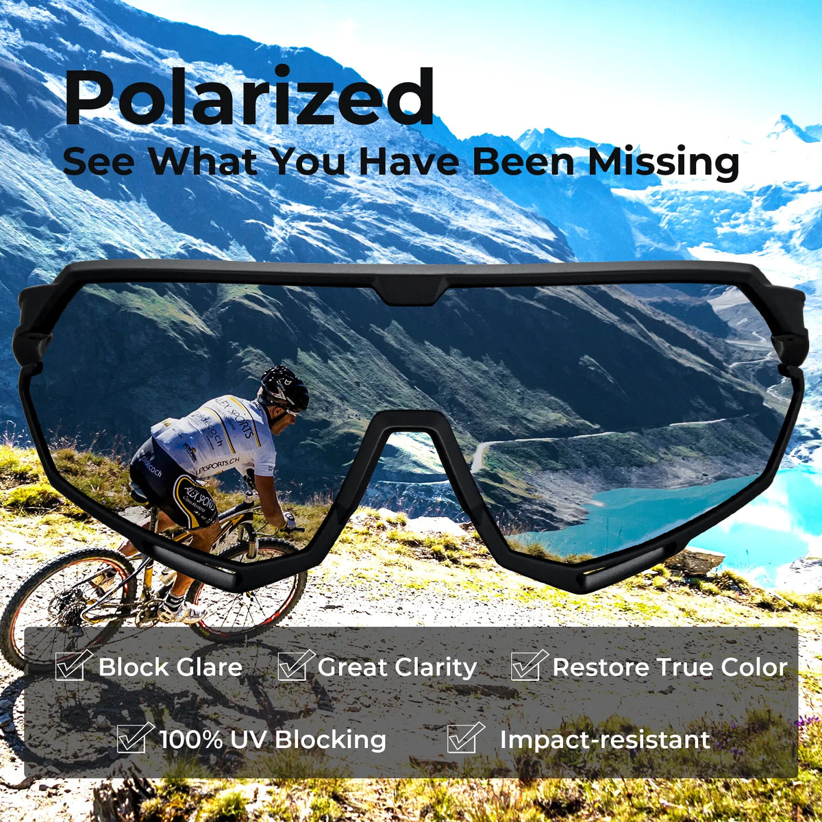 Black Trailblazer Pro-Speedline Gaze Sports Sunglasses